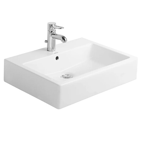 Duravit: Vero: Washbasin, 1TH & Overflow; 60cm: White #0454600027 1