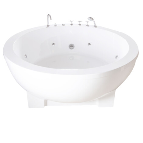 FSHN: Massage BathTub : 1800x1800x670mm : White #D-8001-180 1