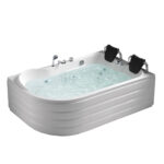 FSHN: Massage BathTub, Left : 1800x1200x620mm : White #D-3182L