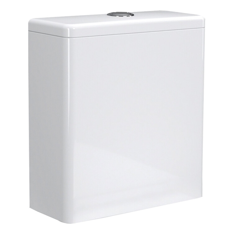 Tapis Blade: Cistern; Dual Flush With Fittings, White #T1018