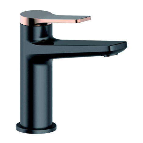 Tapis : Basin Mixer With Pop Up Waste; Rose Gold/Matte Black #WNW168073AH-C21038(A38) 1