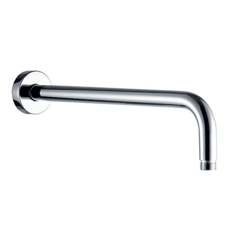 Round Wall shower Arm With Rosette 42cm, Chrome 1