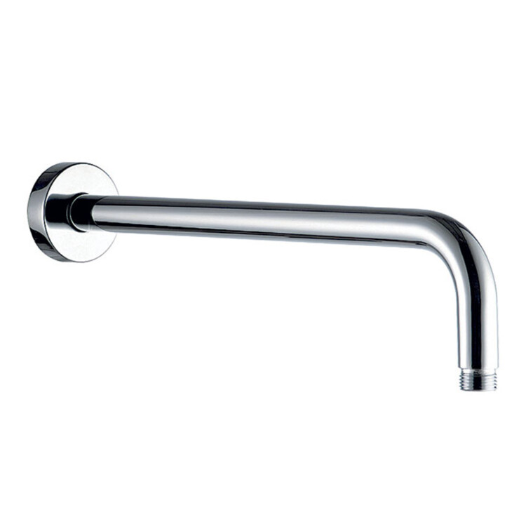 Round Wall shower Arm With Rosette 42cm, Chrome