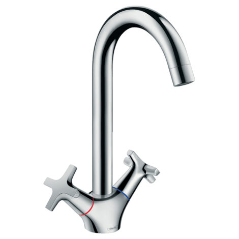Hansgrohe Logis: Sink Mixer, Twin Lever: C.P