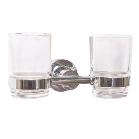 DALI: Twin (double) Tumbler Holder with Glass: C.P. : Ref