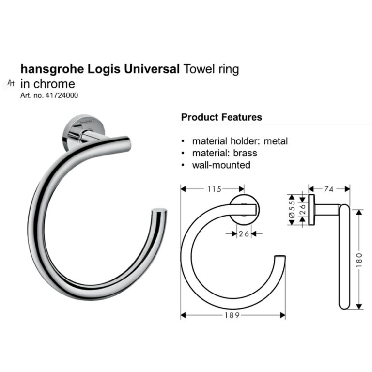 Hansgrohe: Logis Universal: Towel Ring: C.P. #41724000