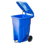 TopBin : Garbage Bin With Wheels, 90 Lts With Handle & Foot Pedal