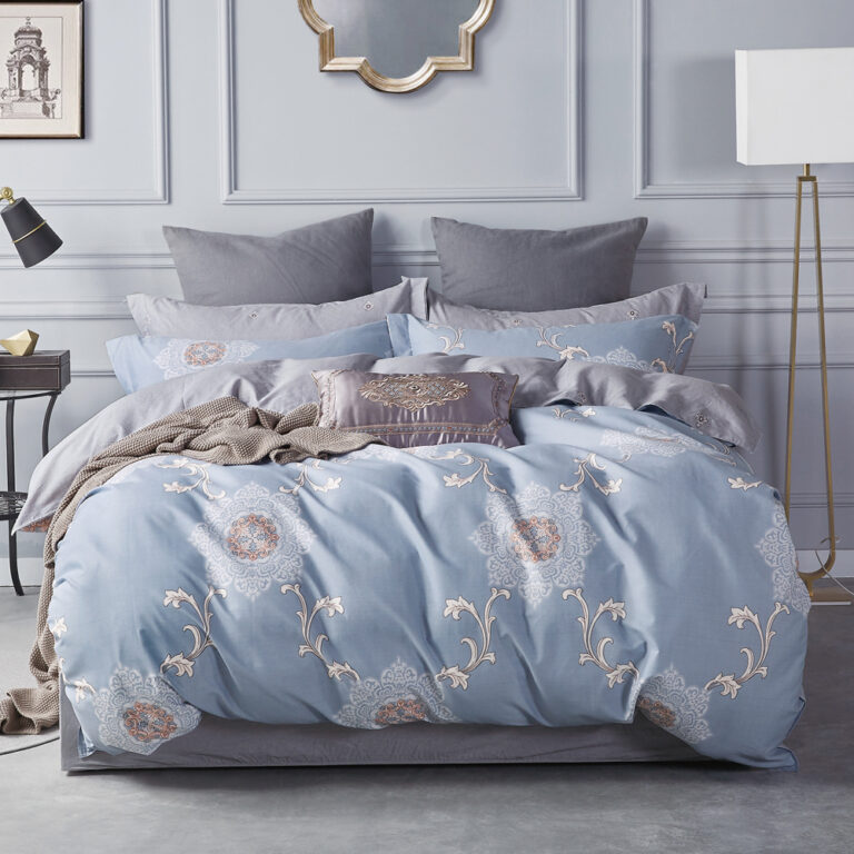 DOMUS: Double Bed Sheet Set: 3pc: 2 Bed Sheets + 1 PillowSham #LFSJJ0371 1