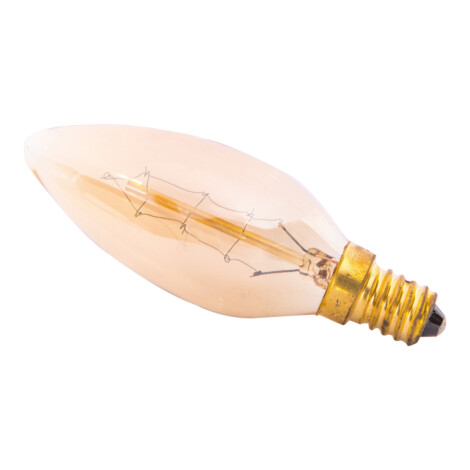 Domus Decorative Bulb E14: Candle Bulb, 40w #Edison/D3.5/CR