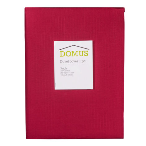 DOMUS: Duvet Cover: Single, 250Tc 100% Cotton: 160x220cm 1