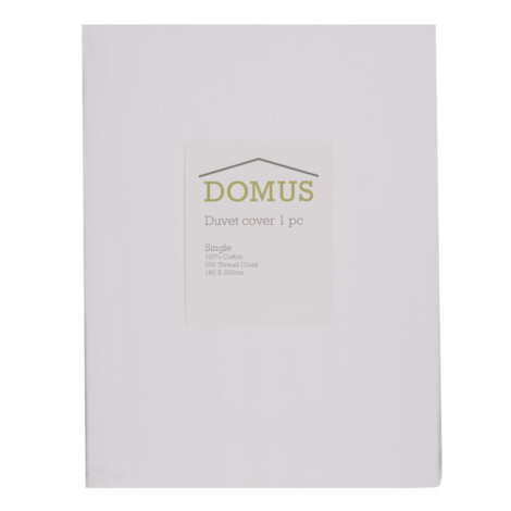 DOMUS: Duvet Cover: Single, 250 100% Cotton Stripe: 160×200 1