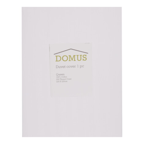 DOMUS: Duvet Cover: Queen, 250 100% Cotton Stripe: 225×220 1