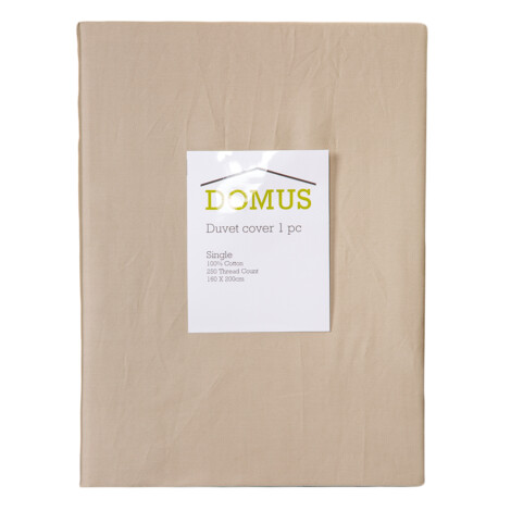 DOMUS: Duvet Cover: Single, 250 100% Cotton: 160×200 1