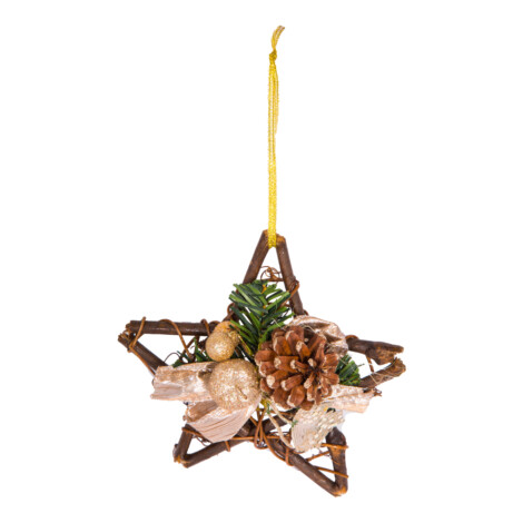 Decoration: Star, 6inch #D13-3000/4 1