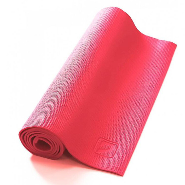Yoga Rubber/PVC Mat With Print; (173x61x0.6)cm, Red
