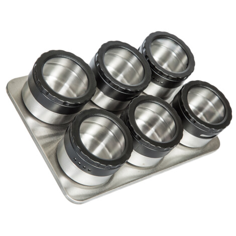 Domus HP: 6pcs Magnetic Jars With Board #SK09229-1-005