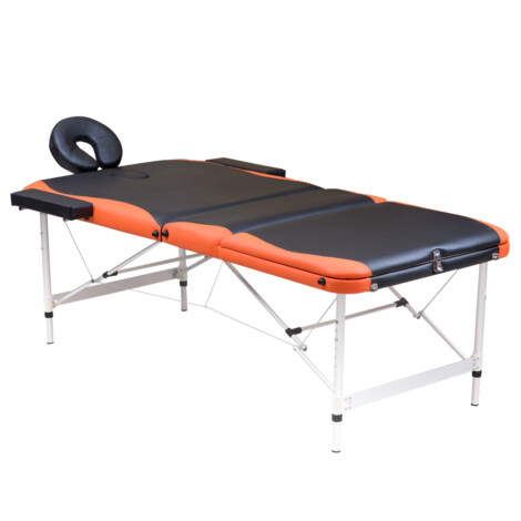 HENGMING: Massage Table: 185x80cm, Black/Orange #HM3714A-123