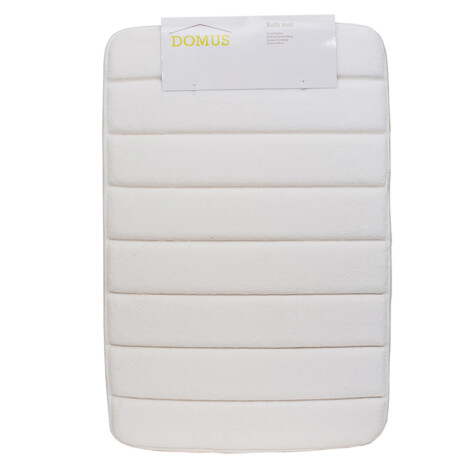 Domus Coral Fleece Memory Foam Bath Mat: 60x40cm 1