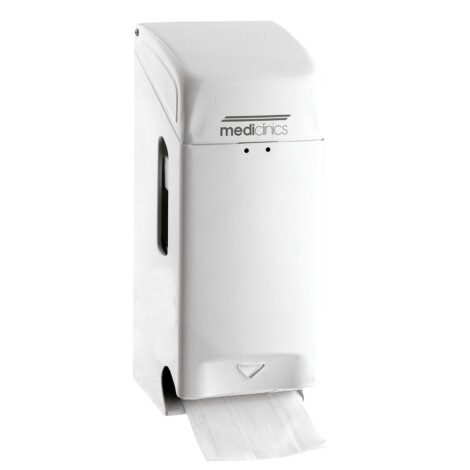 Mediclinics: Two Toilet Roll Dispenser: White Metal #PR0784 1
