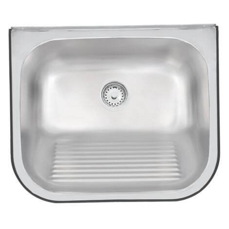 Tramontina: S/Steel Wall-Type Laundry Sink With Brackets: SB, 50x40cm, + Wst #94401107 1