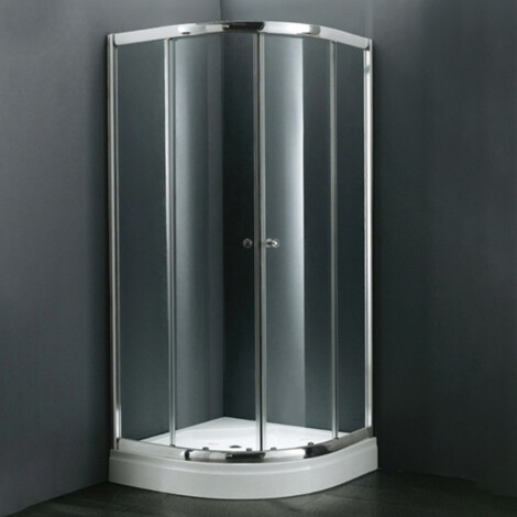 NTH: Quadrant Shower Cubicle & Tray: 90x90x200cm #MY-4038BK
