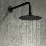 Miro Italy: Stainles Steel Round Shower Head; 25cm, Matt Black