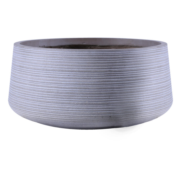 Fibre Clay Pot: Large (53x53x25)cm, Taupe