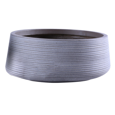 Fibre Clay Pot: Medium (43x43x18)cm, Taupe 1