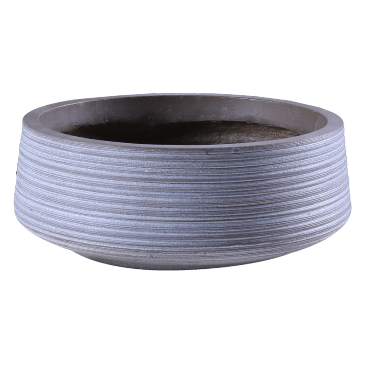 Fibre Clay Pot: Small (30.5x30.5x12)cm, Taupe