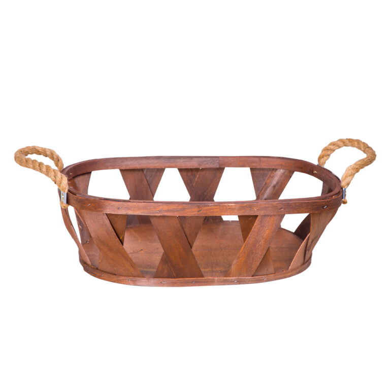 DOMUS:Oval Willow Basket: (46x33x14)cm: Large 1