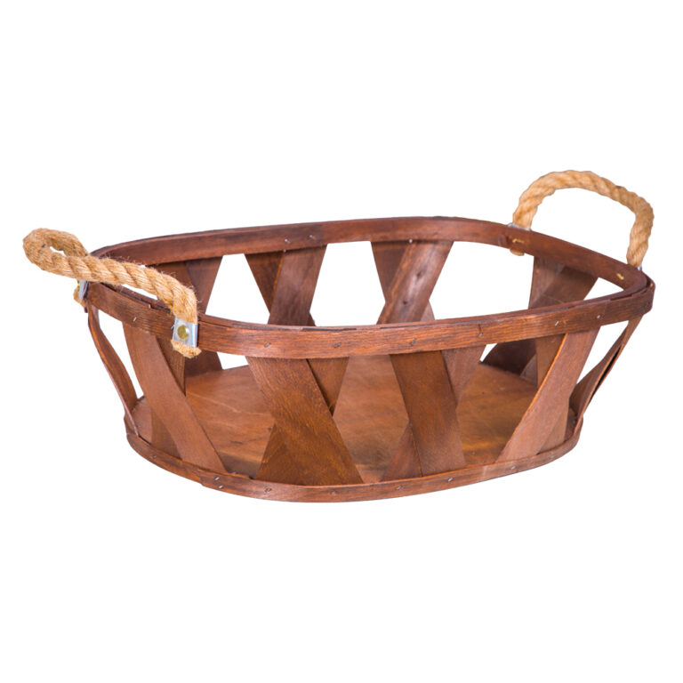DOMUS:Oval Willow Basket: (46x33x14)cm: Large