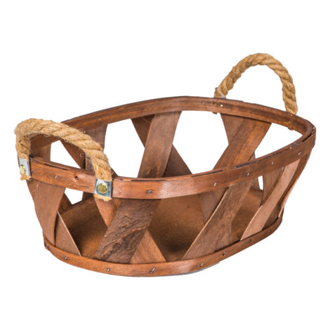 Domus: Oval Willow Basket: (39x28x12)cm, Medium