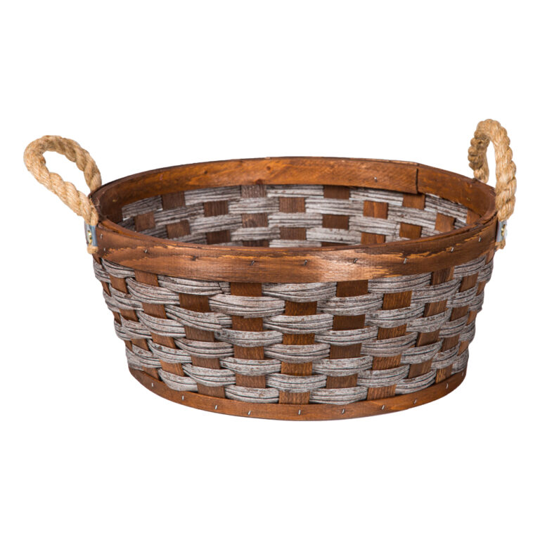 Domus: Round Willow Basket: (35×15)cm: Medium 1