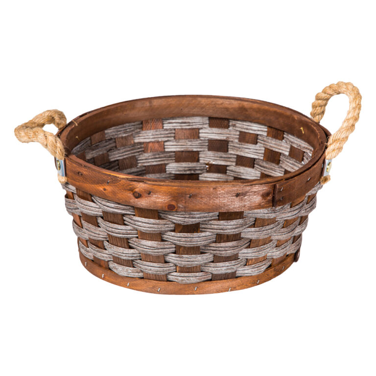 Domus: Round Willow Basket: (30×13)cm: Small 1