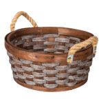 Domus: Round Willow Basket: (30x13)cm: Small