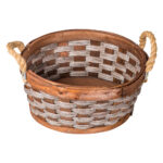 Domus: Round Willow Basket: (30x13)cm: Small