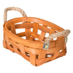 Domus: Oval Willow Basket: (27x18x10)cm: Small