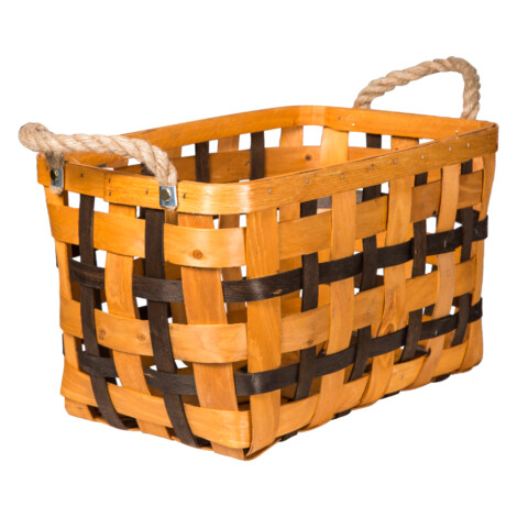 Domus: Rectangle Willow Basket: (45x30x25.5)cm: Large