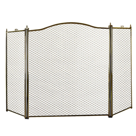 Fire Place Screen Partition: Iron, Copper 1
