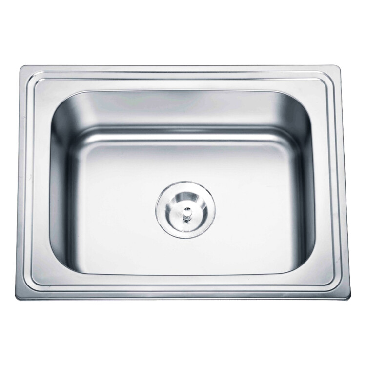 Stainless Steel Laundry/Kitchen Sink: Single Bowl + Waste, (63x50)cm, Matt