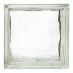 Clear Wave: Glass Block (19.0x19.0x8.0) cm