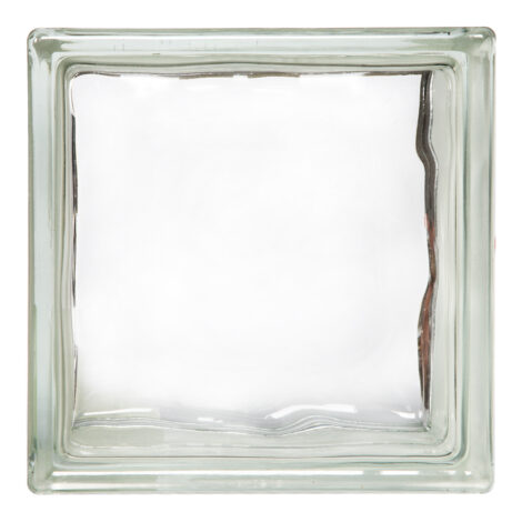 Clear Wave: Glass Block (19.0×19.0x8