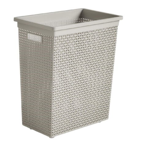 Sann Rectangular Laundry Basket, Soft Grey 1