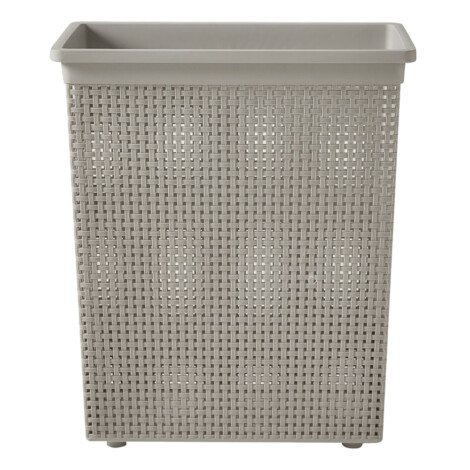 Sann Rectangular Laundry Basket, Soft Grey