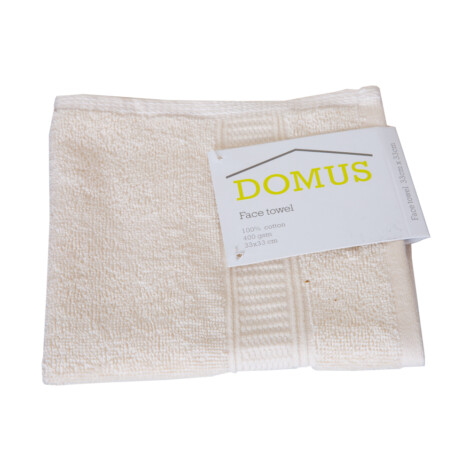 Domus: Face Towel: 400 GSM, (33×33)cm, Cream 1