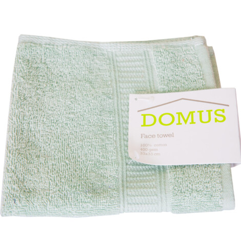 Domus: Face Towel: 400 GSM, (33×33)cm, Mint 1