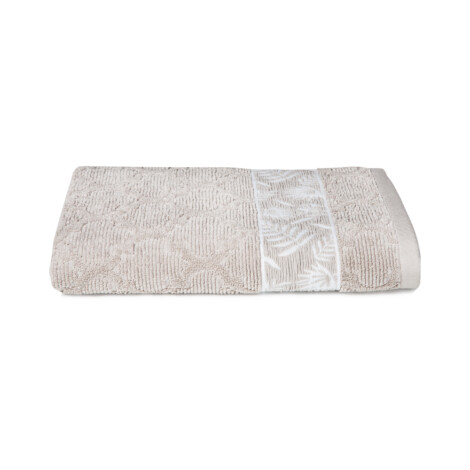 Bath Towel, Forest Design: (70×140)cm, Beige 1