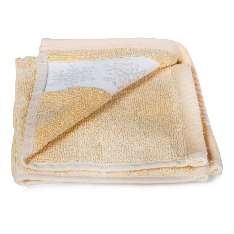Flake Face Towel: (33x33)cm, Beige