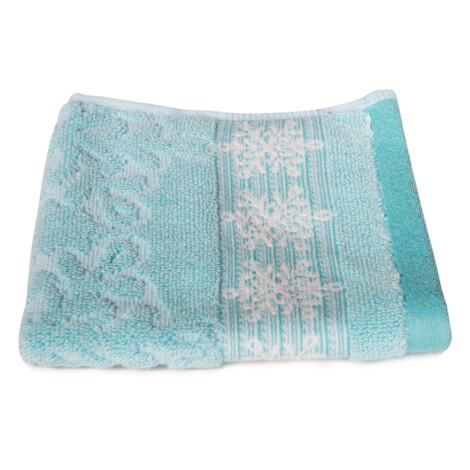 Flake Face Towel: (33×33)cm, Light Blue 1