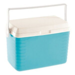 Ice Cooler With Lid And Handle ; 10Lts, White/Blue